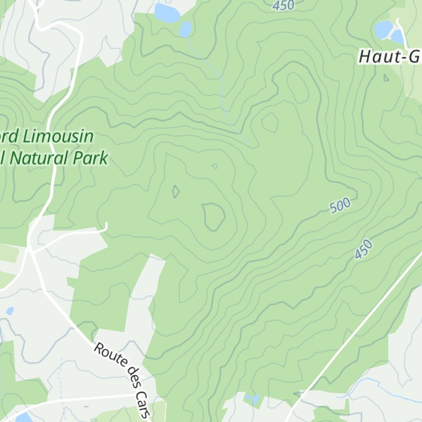 Map of Fôret de Lastours