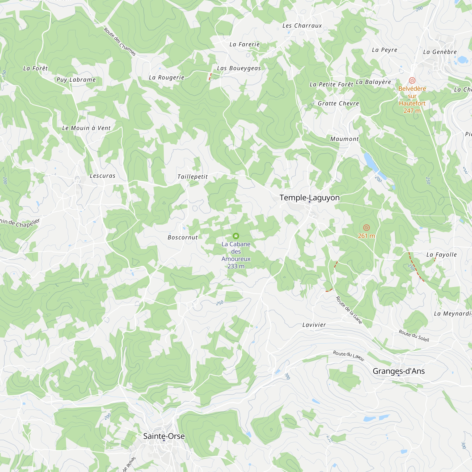 La Cabane des Amoureux map
