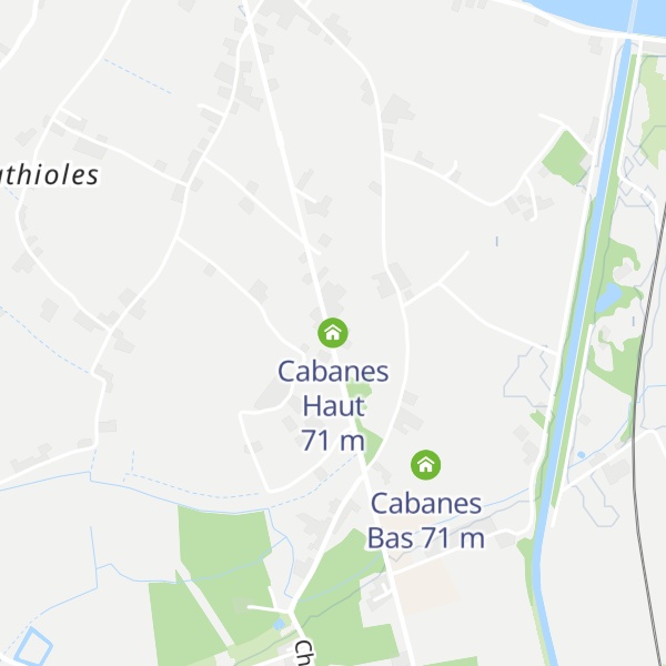 Map of Cabanes Haut