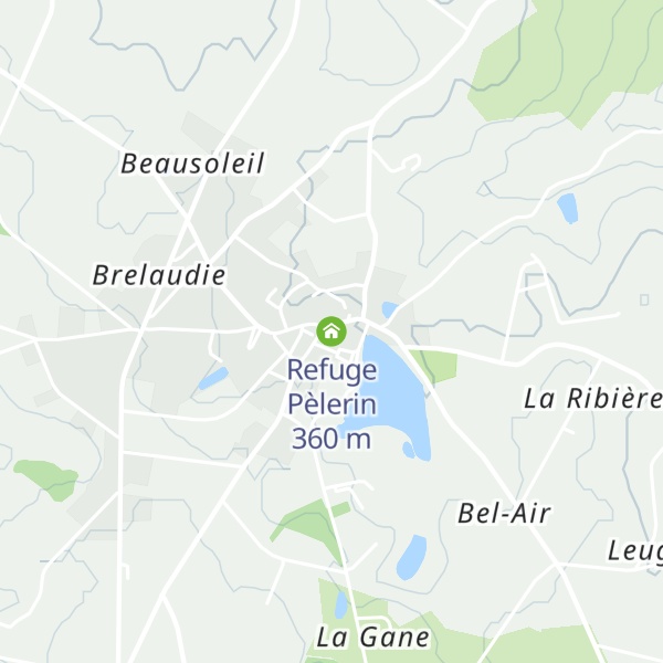 Map of Refuge Pèlerin
