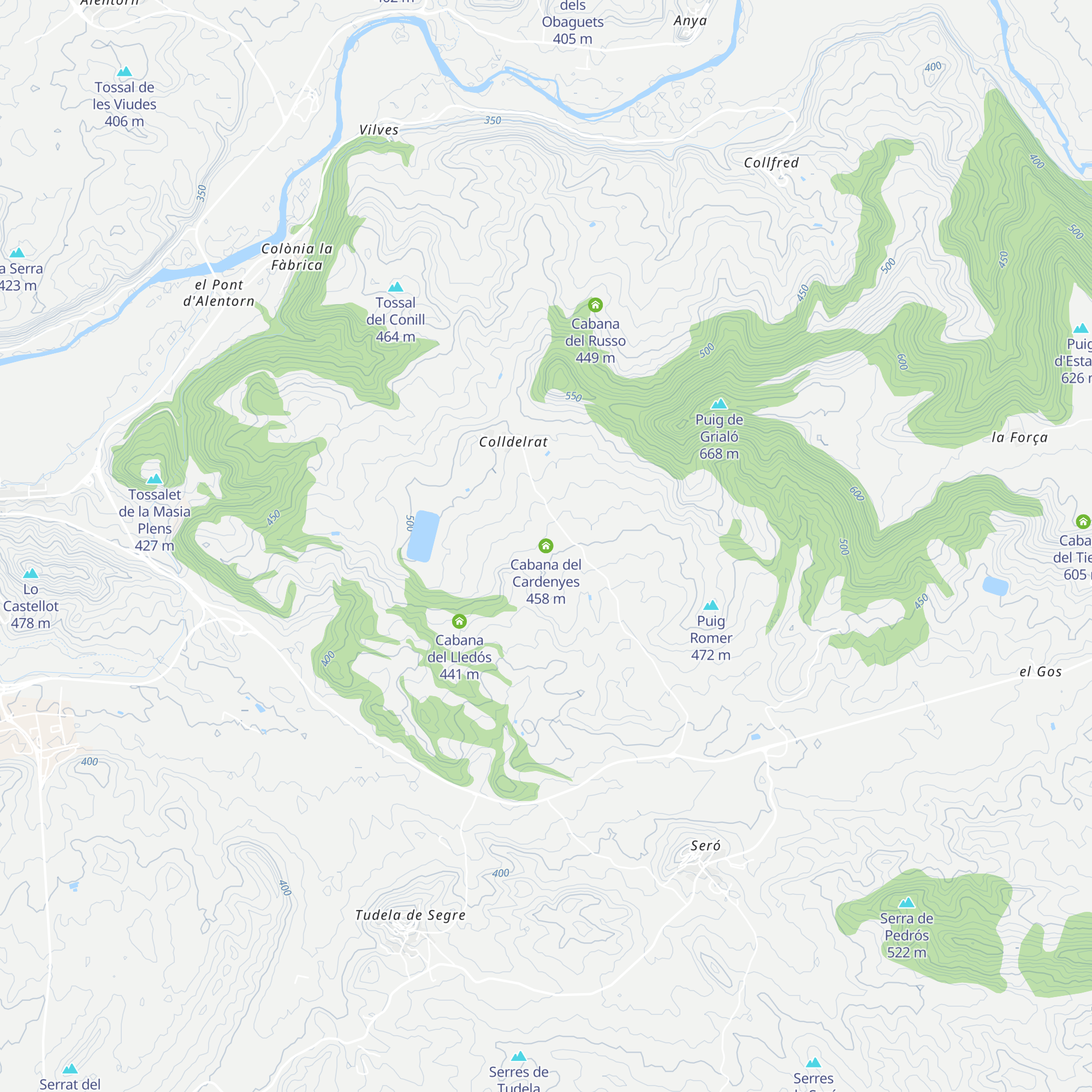 Cabana del Cardenyes map