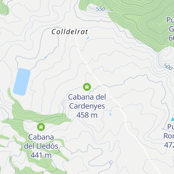 Map of Cabana del Cardenyes