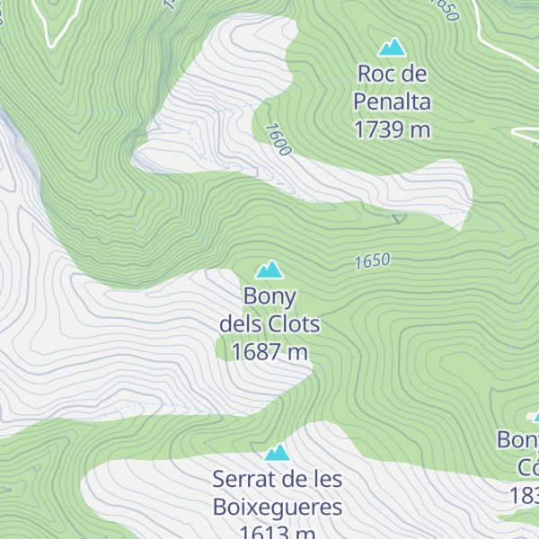 Map of Bony dels Clots