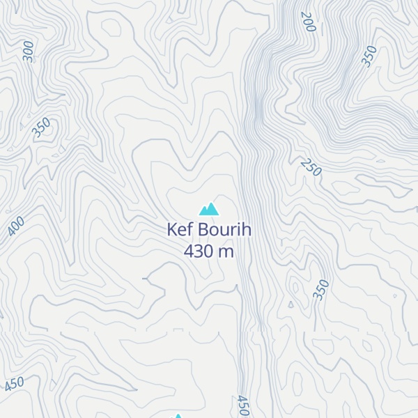 Map of Kef Bourih