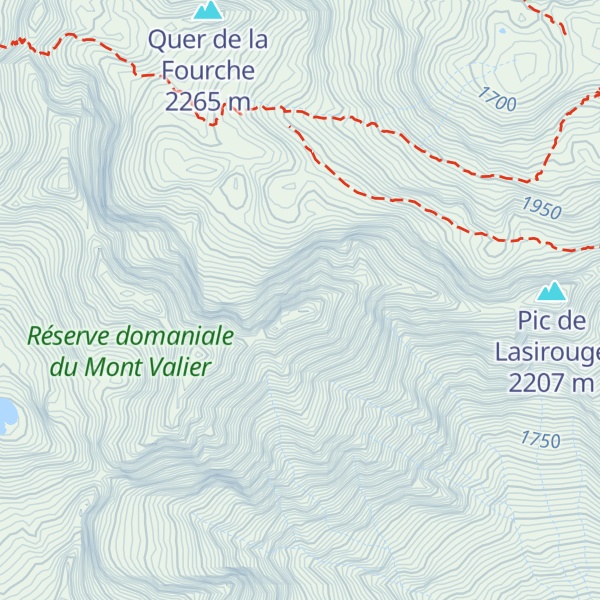 Map of Pic de Caries ou de Coumeverde