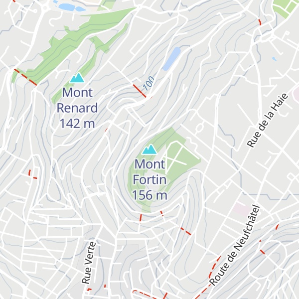 Map of Mont Fortin