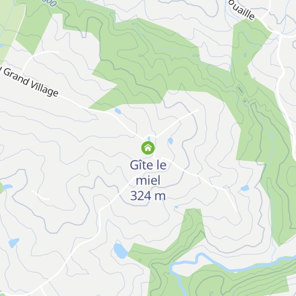 Map of Gîte le miel