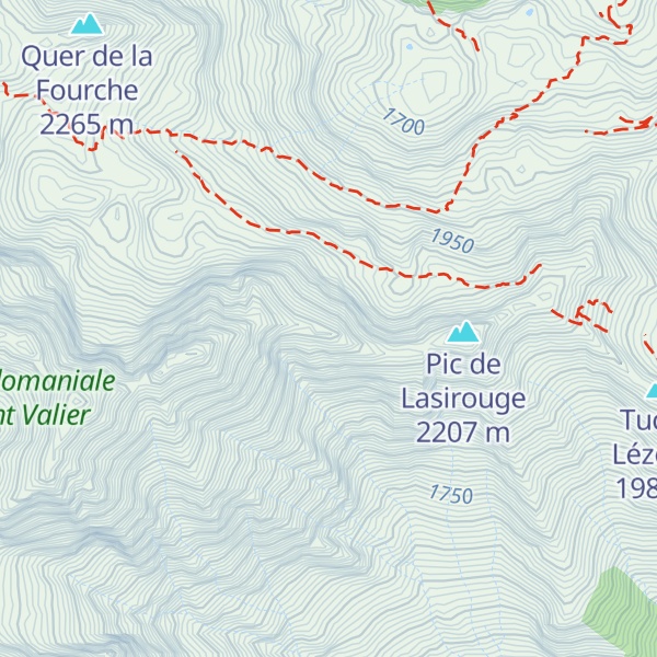 Map of Pas de la Corneille