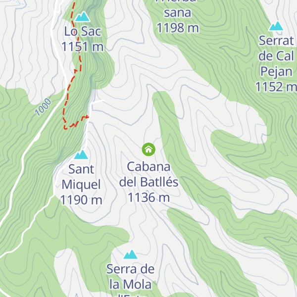 Map of Cabana del Batllés
