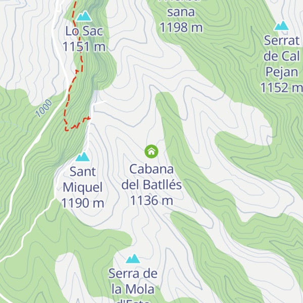Map of Cabana del Batllés