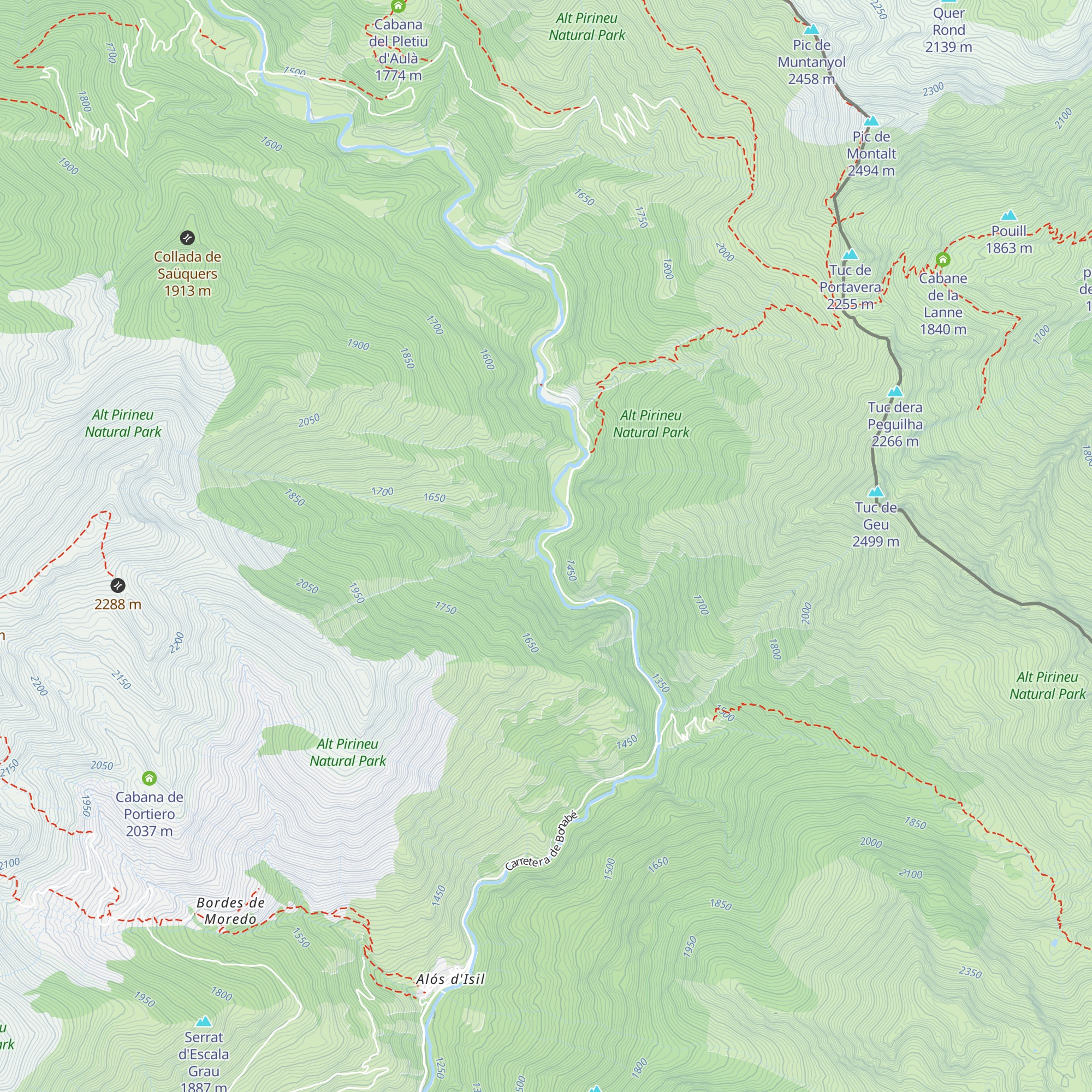 Refugi del Fornet map