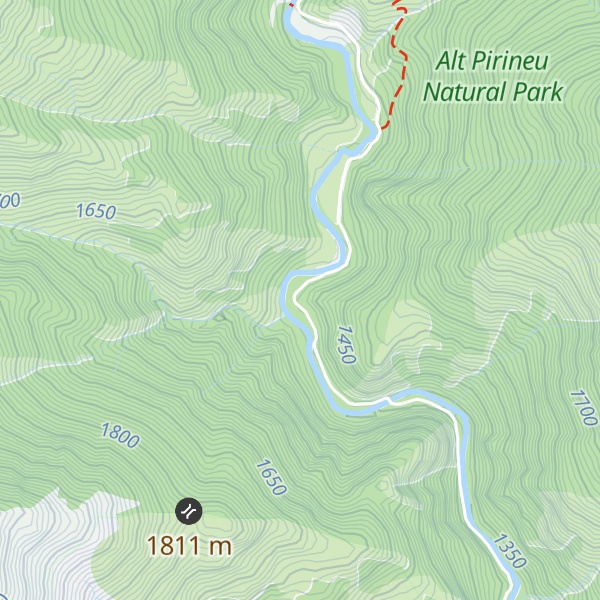 Map of Refugi del Fornet