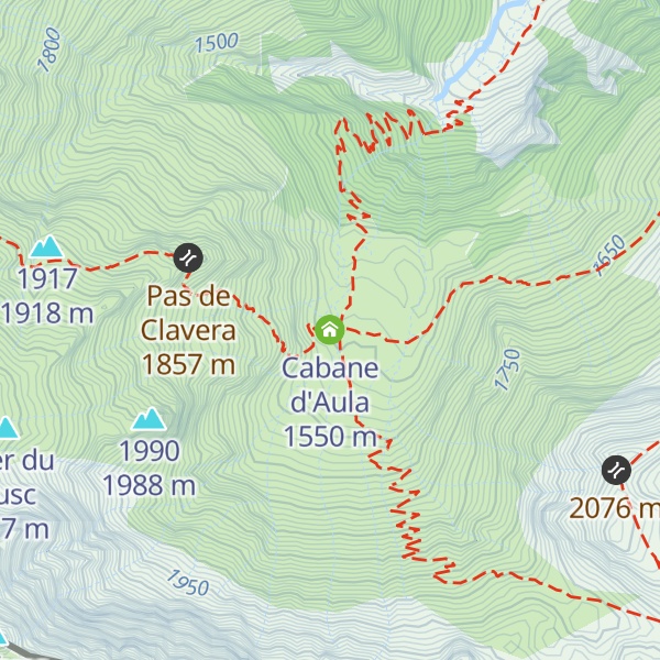Map of Cabane d'Aula