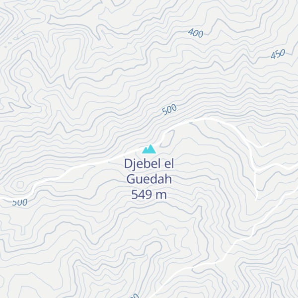 Map of Djebel el Guedah