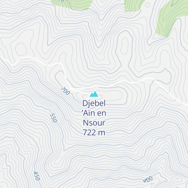 Map of Djebel ’Aïn en Nsour