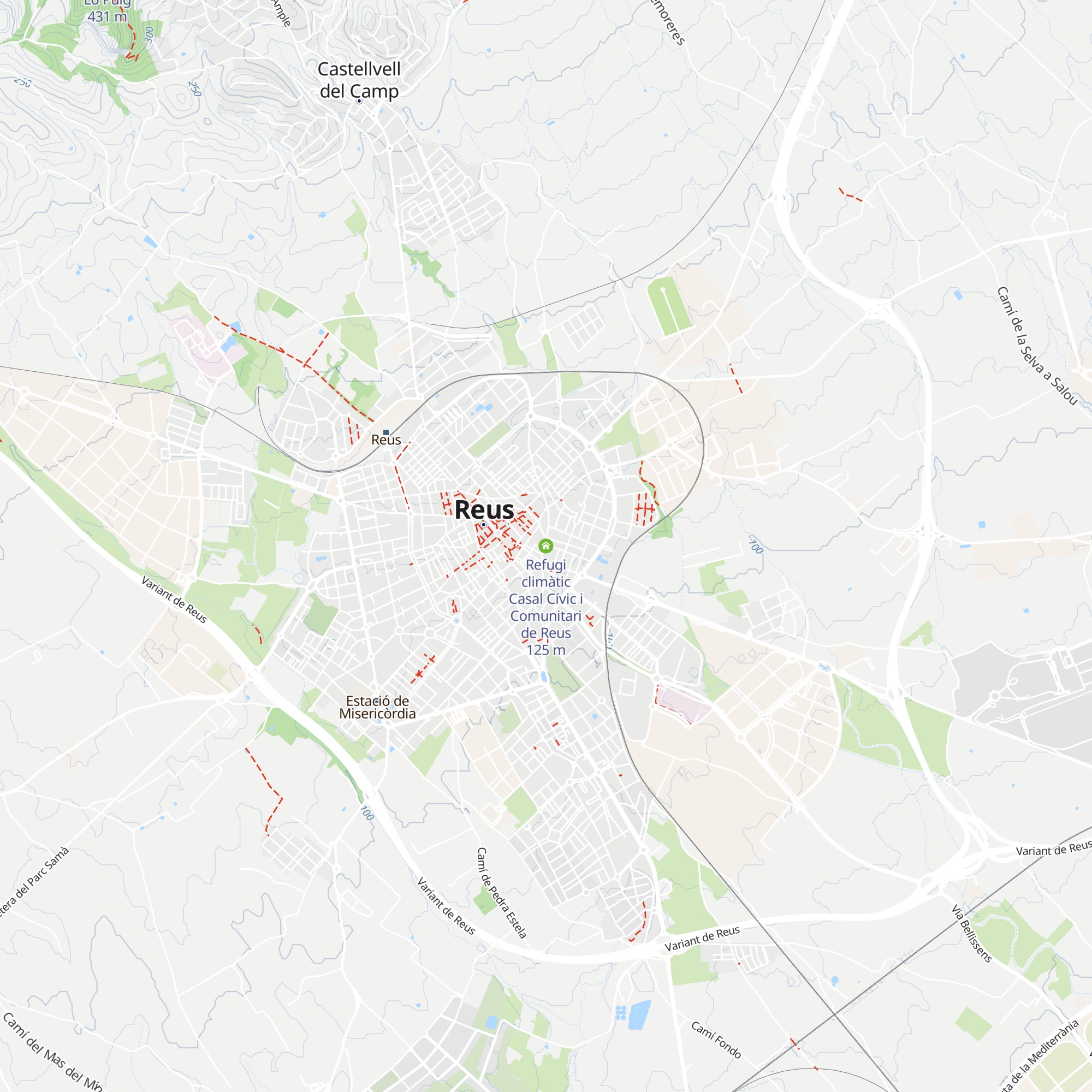 Refugi climàtic Casal Cívic i Comunitari de Reus map
