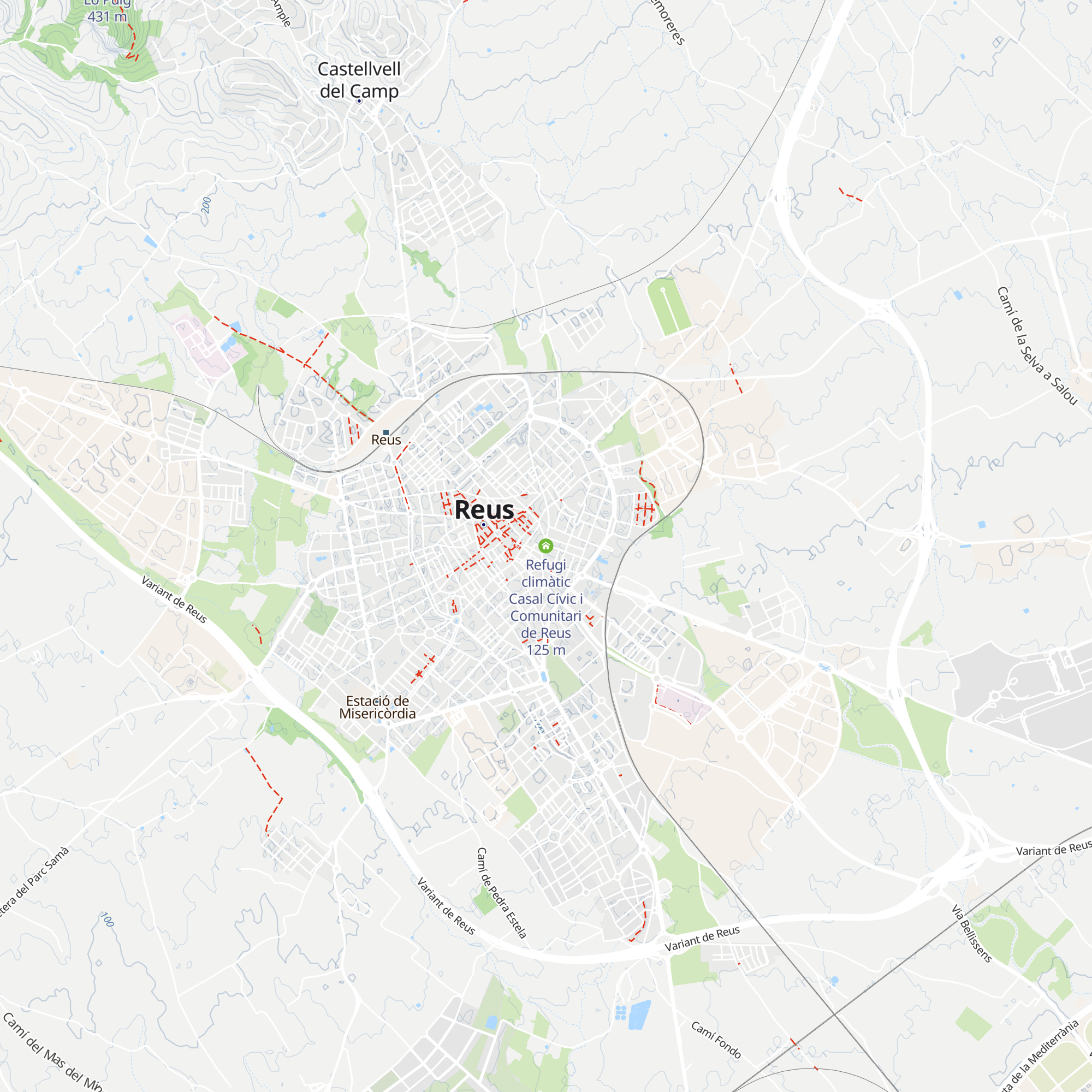 Refugi climàtic Casal Cívic i Comunitari de Reus map