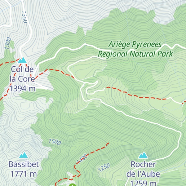 Map of Cabane de Tariolle - Ustou
