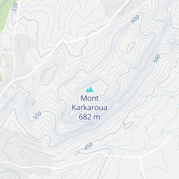 Map of Mont Karkaroua