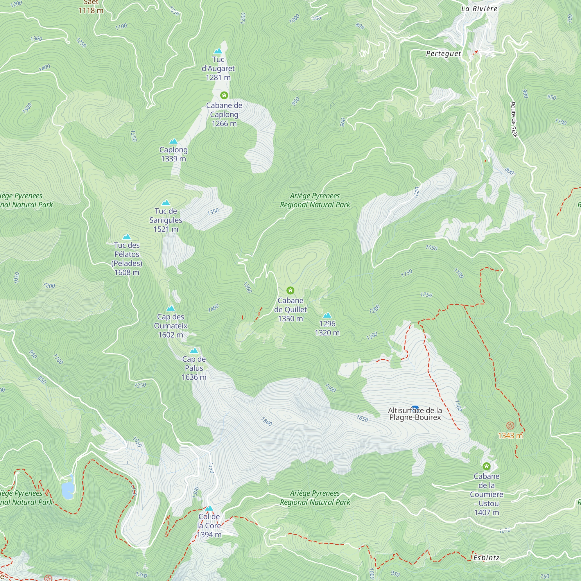 Cabane de Quillet map