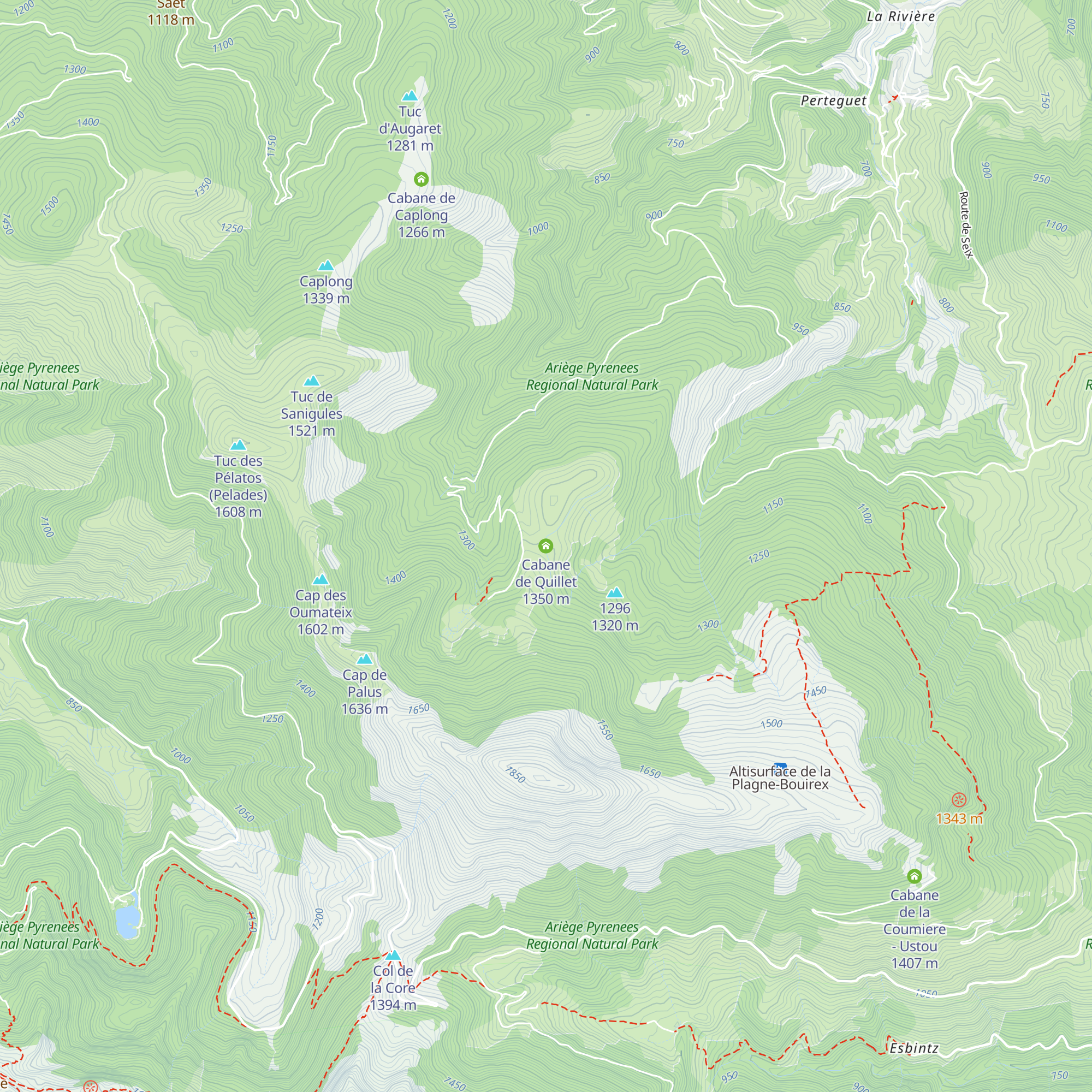Cabane de Quillet map