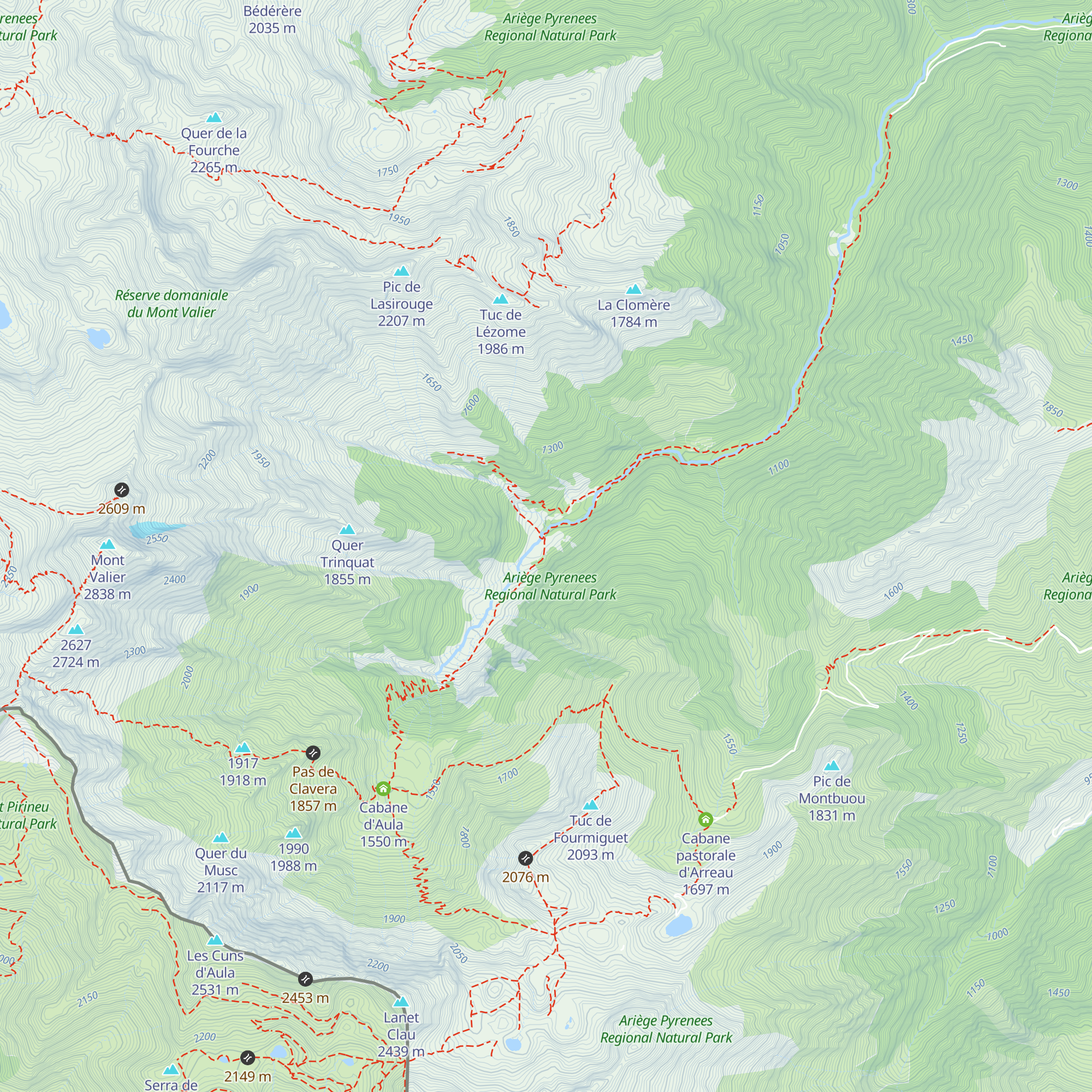 Cabane de l'Artigue-Seix map