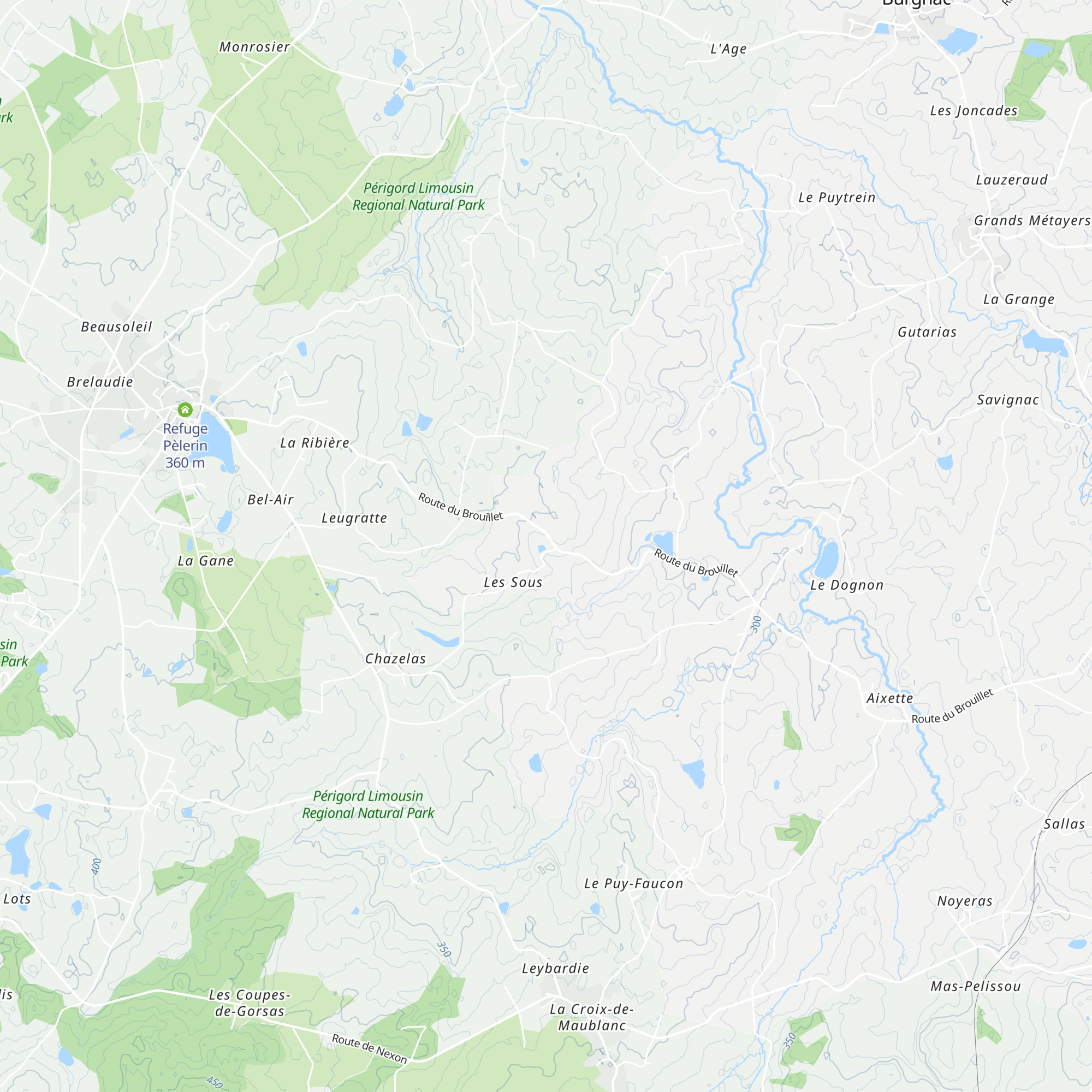 Gîtes le Hameau les Sous map