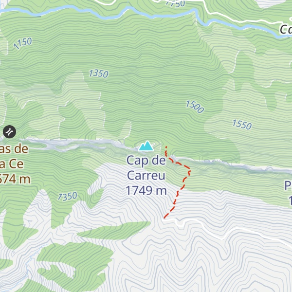 Map of Cap de Carreu