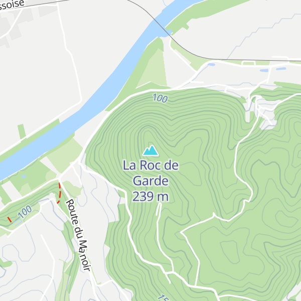 Map of La Roc de Garde