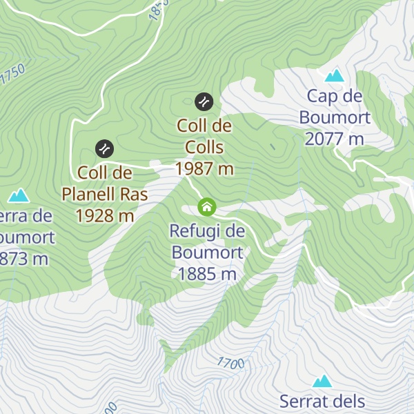 Map of Refugi de Boumort