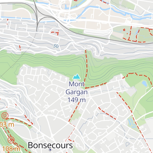 Map of Mont Gargan