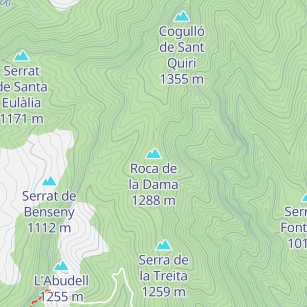 Map of Roca de la Dama