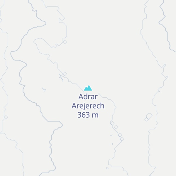 Map of Adrar Arejerech