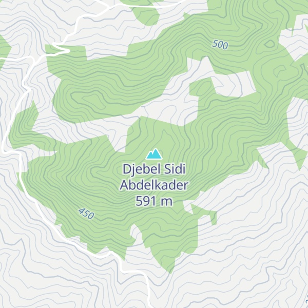 Map of Djebel Sidi Abdelkader