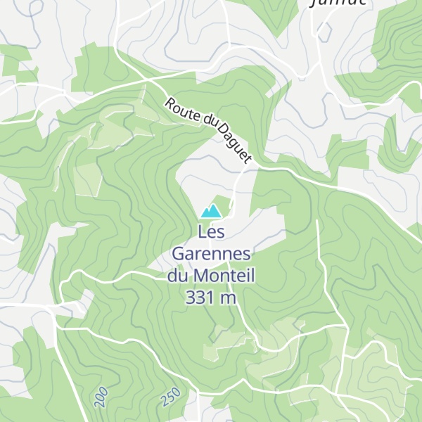 Map of Les Garennes du Monteil