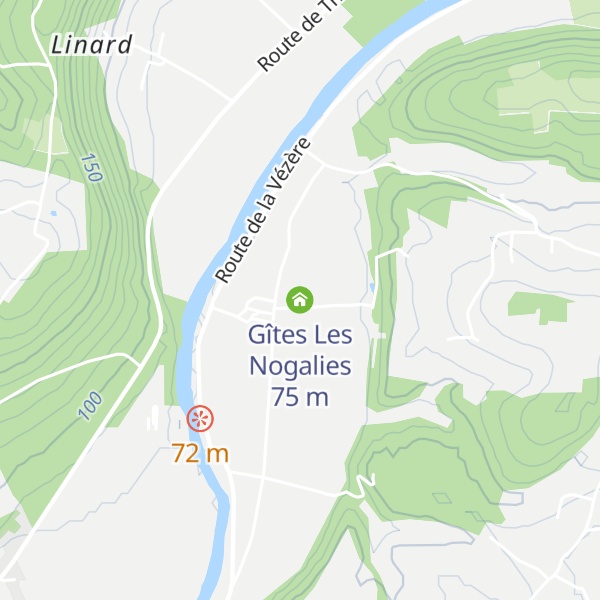 Map of Gîtes Les Nogalies