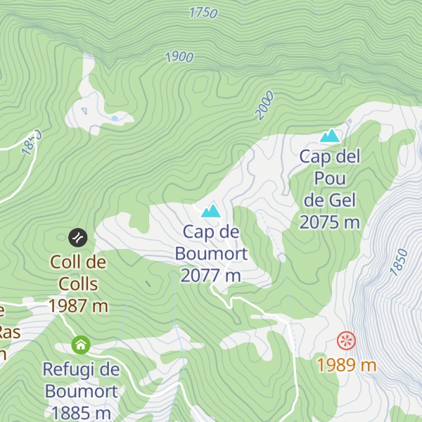 Map of Cap de Boumort