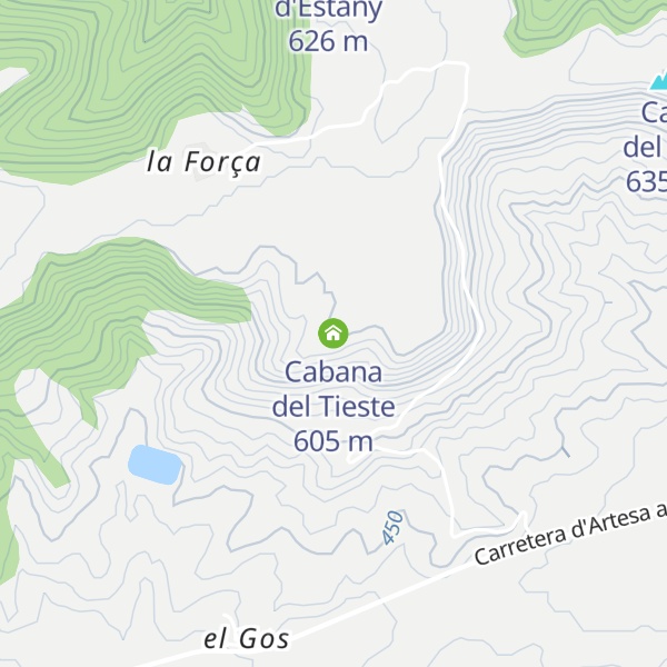Map of Cabana del Tieste