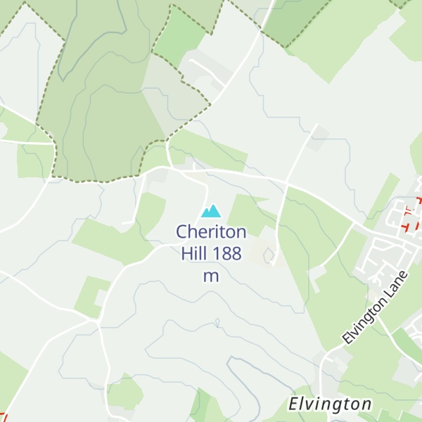Map of Cheriton Hill