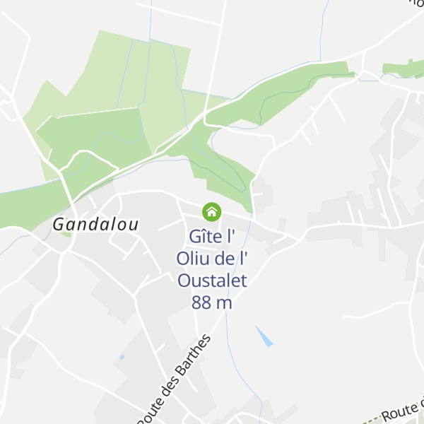 Map of Gîte l' Oliu de l' Oustalet