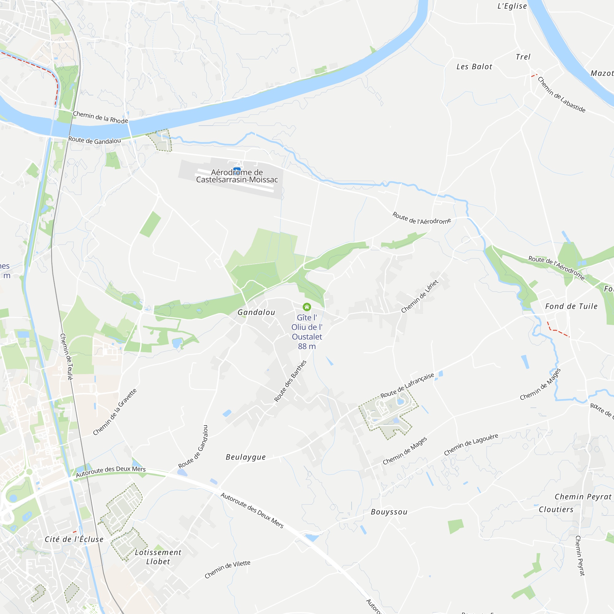 Gîte l' Oliu de l' Oustalet map