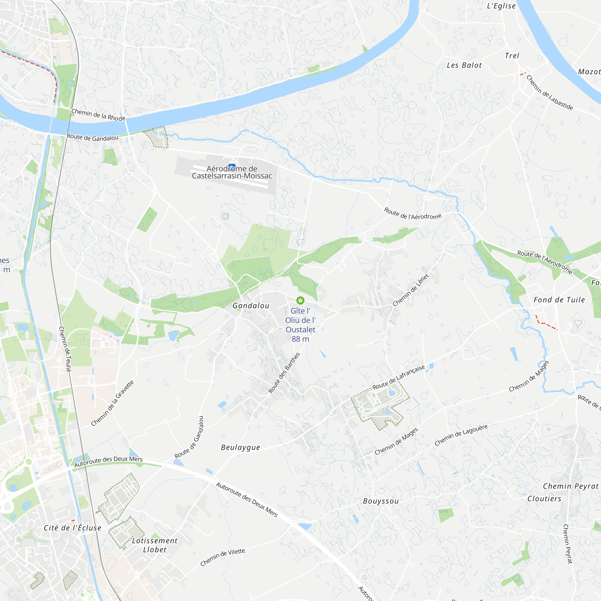 Gîte l' Oliu de l' Oustalet map