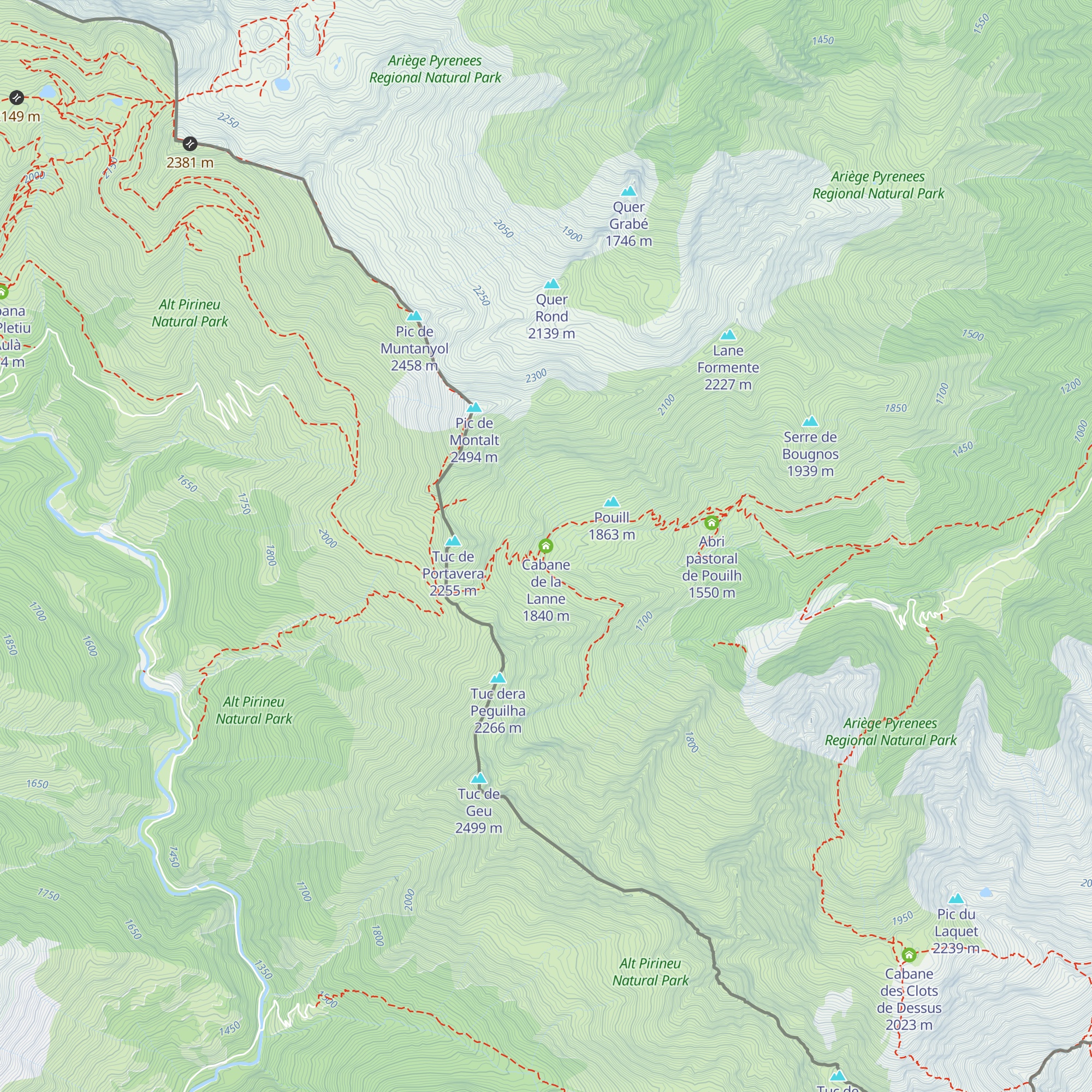 Cabane de la Lanne map