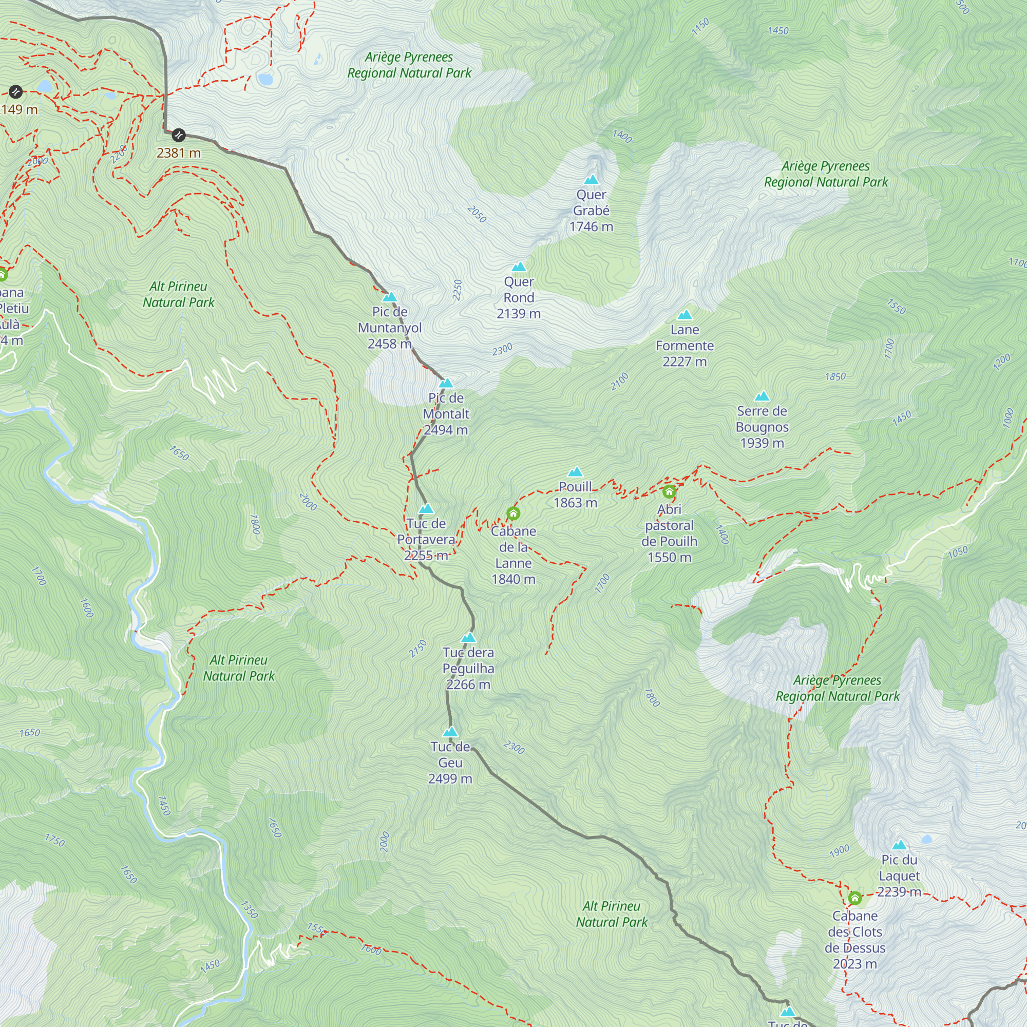 Cabane de la Lanne map
