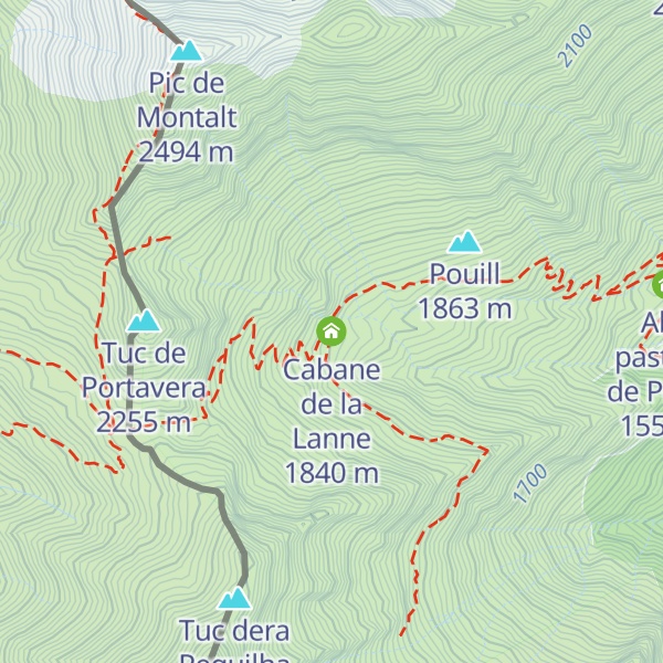 Map of Cabane de la Lanne