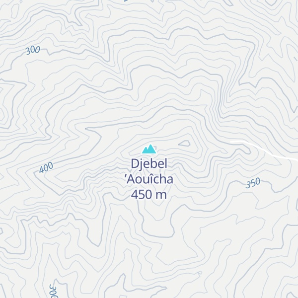 Map of Djebel ’Aouîcha