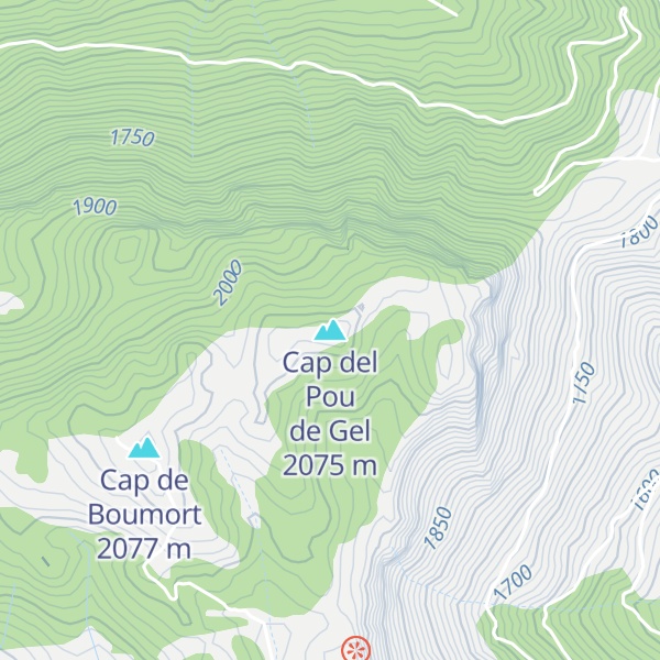Map of Cap del Pou de Gel