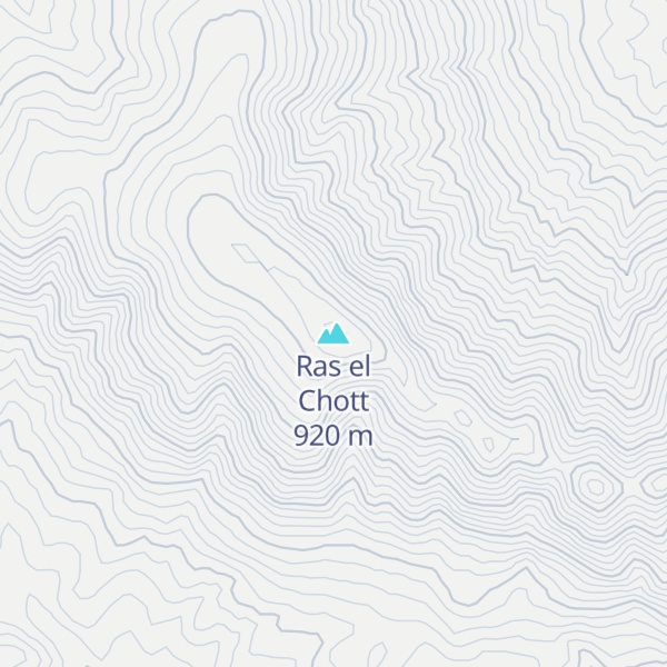 Map of Ras el Chott