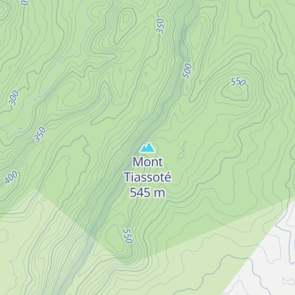 Map of Mont Tiassoté