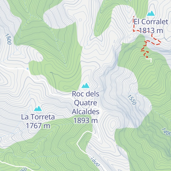 Map of Roc dels Quatre Alcaldes